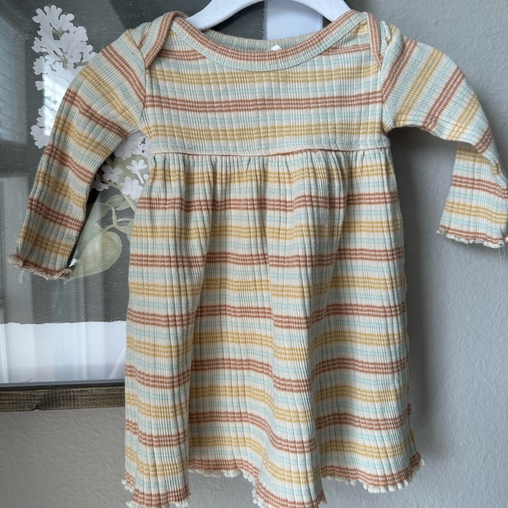 Kate Quinn Multi Stripe Long Sleeve Dress